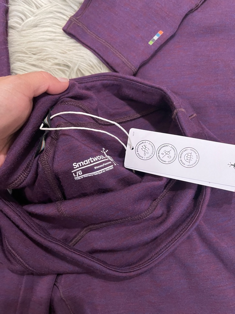 Smartwool purple iris layer bottoms - Picture 6 of 7